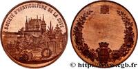 FRANCE Médaille, Société d’horticulture de la Côte SOCIÉTÉS D'AGRICULTURE, HORTICULTURE, PÊCHE ET CHASSE n.d. (43mm, 38,73g, 12h) -