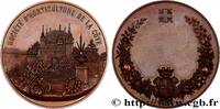 FRANCE Médaille, Société d’horticulture de la Côte SOCIÉTÉS D'AGRICULTURE, HORTICULTURE, PÊCHE ET CHASSE n.d. (43mm, 42,21g, 12h) -