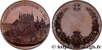FRANCE Médaille, Société d’horticulture de la Côte SOCIÉTÉS D'AGRICULTURE, HORTICULTURE, PÊCHE ET CHASSE n.d. (43mm, 42,17g, 12h) -