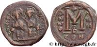 THE EMPIRE FROM ANASTASIUS TO MAURICE TIBERIUS (49 Follis JUSTIN II and SOPHIA Constantinople 573-574 (29mm, 13,16g, 7h) -