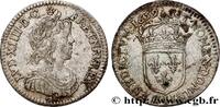 FRANCE Douzième d'écu, portrait à la mèche longue LOUIS XIV THE SUN KING Limoges 1659 (20,5mm, 2,29g, 6h) -