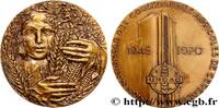FRANCE Médaille, Union Nationale des coopératives agricol COOPERATIVES 1970 (79,5mm, 237,5g, 12h) -