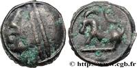 FRANCE Potin à la grosse tête, au bandeau lisse GALLIA BELGICA - SEQUANI (Area of Besançon) Ier siècle avant J.-C. (19mm, 5,09g, 9h) -