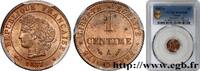 FRANCE 1 centime Cérès III REPUBLIC Paris 1887 (15mm, 1g, 6h) -
