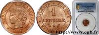 FRANCE 1 centime Cérès III REPUBLIC Paris 1887 (15mm, 1g, 6h) -