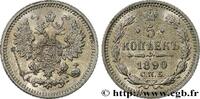 RUSSIA 5 Kopecks 1890 RUSSIA Saint-Petersbourg 1890 (15mm, 0,93g, 12h) VZ 65.08 £ Tax included +  15.62 £ shipping