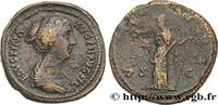 THE ANTONINES (96 AD to 192 AD) Dupondius FAUSTINA MINOR Rome 154-156 (28mm, 12,93g, 5h) -