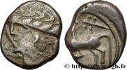 FRANCE Denier au cheval galopant et au “caducée” GALLIA - ALLOBROGES (Dauphiné area) Ier siècle avant J.-C. (12,5mm, 2,38g, 9h) -