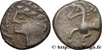 FRANCE Denier au cheval galopant et au “caducée” GALLIA - ALLOBROGES (Dauphiné area) Ier siècle avant J.-C. (13mm, 2,34g, 12h) -