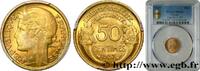 FRANCE 50 centimes Morlon III REPUBLIC 1937 (18mm, 2,00g, 6h) -