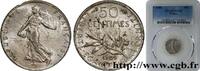 FRANCE 50 centimes Semeuse III REPUBLIC 1909 (18mm, 2,50g, 6h) -