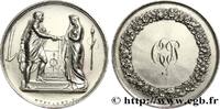 FRANCE Médaille de mariage, Couple antique AMOUR ET MARIAGE 1844 (34,5mm, 18,08g, 12h) -