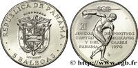 PANAMA 5 Balboas XIe jeux sportifs centraméricains et des PANAMA Franklin Mint 1970 (38mm, 35,25g, 6h) -