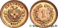 SWITZERLAND 1 Centime (Rappen) Croix Suisse SWITZERLAND Berne 1937 (16mm, 1,50g, 12h) -