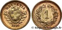 SWITZERLAND 1 Centime (Rappen) Croix Suisse SWITZERLAND Berne 1936 (16mm, 1,50g, 12h) -