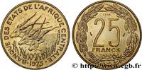 CENTRAL AFRICAN STATES Essai de 25 Francs grandes antilopes CENTRAL AFRICAN STATES Paris 1975 (27,5mm, 7,97g, 6h) -