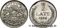 LATVIA 1 Lats emblème LATVIA 1924 (23mm, 4,96g, 12h) -