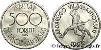 HUNGARY 500 Forint Proof Coupe du Monde de football en Ita HUNGARY Budapest 1989 (40mm, 28,28g, 12h) -