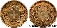 SWITZERLAND 1 Centime (Rappen) Croix Suisse SWITZERLAND Berne 1915 (16mm, 1,50g, 12h) -