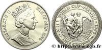 ISLE OF MAN 1 Crown Proof Coupe du Monde de Football de Mexico ISLE OF MAN Pobjoy Mint 1986 (38,5mm, 24,56g, 12h) -