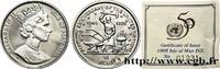ISLE OF MAN 15 Écus Proof 50e anniversaire des Nations Unies ISLE OF MAN 1995 (30mm, 10,00g, 12h) -