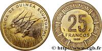 EQUATORIAL GUINEA Essai de 25 Francos BEAC antilopes EQUATORIAL GUINEA Paris 1985 (27mm, 8,07g, 6h) -