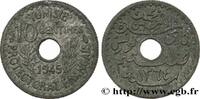 TUNISIA - FRENCH PROTECTORATE 10 Centimes TUNISIA - FRENCH PROTECTORATE Paris 1945 (17,59mm, 1,50g, 6h) -