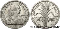 FRENCH INDOCHINA 20 Centièmes FRENCH INDOCHINA Beaumont-le-Roger 1945 (27mm, 2,11g, 6h) -