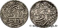MOROCCO 1 Dirham Hassan I an 1310 MOROCCO Paris 1892 (17mm, 2,89g, 12h) -