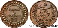 TUNISIA - FRENCH PROTECTORATE 5 Centimes AH1310 TUNISIA - FRENCH PROTECTORATE Paris 1893 (25mm, 5g, 6h) -