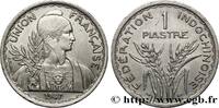 FRENCH INDOCHINA 1 Piastre Union Française - Fédération Indochinois FRENCH INDOCHINA Paris 1947 (35mm, 18,14g, 6h) -