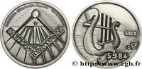 FRANCE Médaille, La Parfaite Harmonie, 175e anniversaire FRANC - MAÇONNERIE 1984 (70mm, 97g, 12h) -