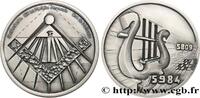 FRANCE Médaille, La Parfaite Harmonie, 175e anniversaire FRANC - MAÇONNERIE 1984 (69,5mm, 95,7g, 12h) -