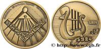 FRANCE Médaille, La Parfaite Harmonie, 175e anniversaire FRANC - MAÇONNERIE 1984 (69,5mm, 94,3g, 12h) -