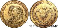 FRANCE Médaille, Mariage du prince Georges avec la Prince AMOUR ET MARIAGE 1795 (24,5mm, 4,57g, 12h) -