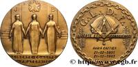 FRANCE Médaille, Loge Liberté et Conscience FRANC - MAÇONNERIE 1983 (54,5mm, 75,10g, 12h) -