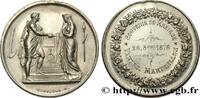 FRANCE Médaille de mariage, Couple antique AMOUR ET MARIAGE 1876 (34,5mm, 17,78g, 12h) -