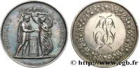 FRANCE Médaille de mariage, Fidélité et Bonheur AMOUR ET MARIAGE 1823 (32,5mm, 15,95g, 12h) -