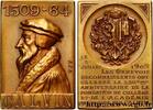 FRANCE Plaquette, 350e anniversaire du Collège et de l’Ac SUISSE 1909 (36mm, 22,10g, 12h) -