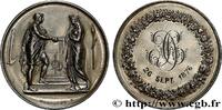 FRANCE Médaille de mariage, Couple antique AMOUR ET MARIAGE 1876 (35mm, 18,2g, 12h) -