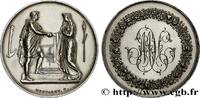 FRANCE Médaille de mariage, Couple antique AMOUR ET MARIAGE 1875 (35mm, 18,1g, 12h) -