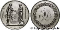FRANCE Médaille de mariage, Couple antique AMOUR ET MARIAGE 1869 (35mm, 18g, 12h) -