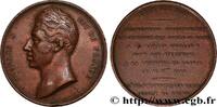 FRANCE Médaille pour l’Avènement de Charles X CHARLES X 1824 (32,5mm, 19,54g, 12h) -