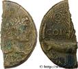 THE JULIO-CLAUDIANS (27 BC to 69 AD) Dupondius COL NEM (as), coupé NEMAUSUS - NIMES - AUGUSTUS and AGRIPPA Nîmes, Gaule c. 10-14 AD. (27mm, 6,83g, 1h) -