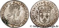 FRANCE Douzième d'écu, portrait à la mèche longue LOUIS XIV THE SUN KING Lyon 1659 (21mm, 2,26g, 6h) -