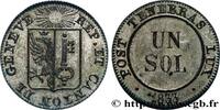SWITZERLAND - REPUBLIC OF GENEVA 1 Sol SWITZERLAND - REPUBLIC OF GENEVA 1833 (17mm, 0,96g, 6h) -