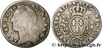 FRANCE Dixième d'écu aux branches d’olivier, tête ceinte LOUIS XV THE BELOVED Pau 1746 (21mm, 2,57g, 6h) -