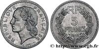 FRANCE 5 francs Lavrillier, aluminium PROVISIONAL GOVERNEMENT OF THE FRENCH REPUBLIC Castelsarrasin 1946 (31mm, 3,84g, 6h) -