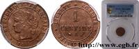FRANCE 1 centime Cérès III REPUBLIC Paris 1886 (15mm, 1g, 6h) -