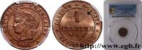 FRANCE 1 centime Cérès III REPUBLIC Paris 1886 (15mm, 1g, 6h) -